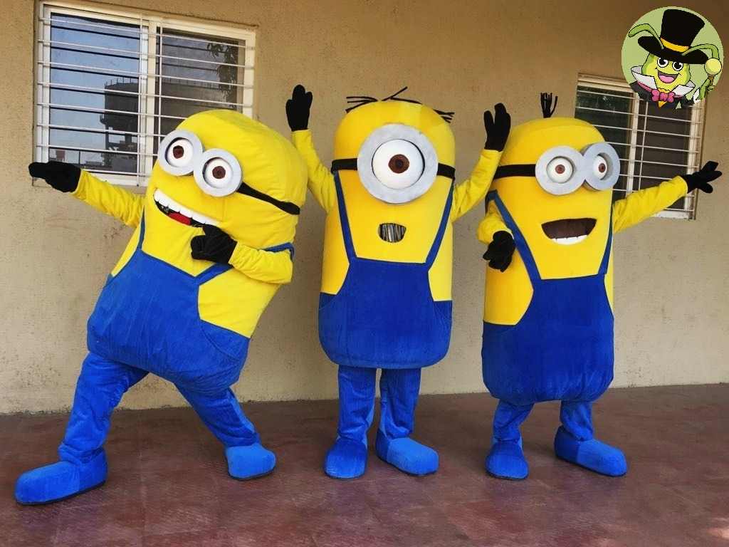  minion mascot on rent for kids